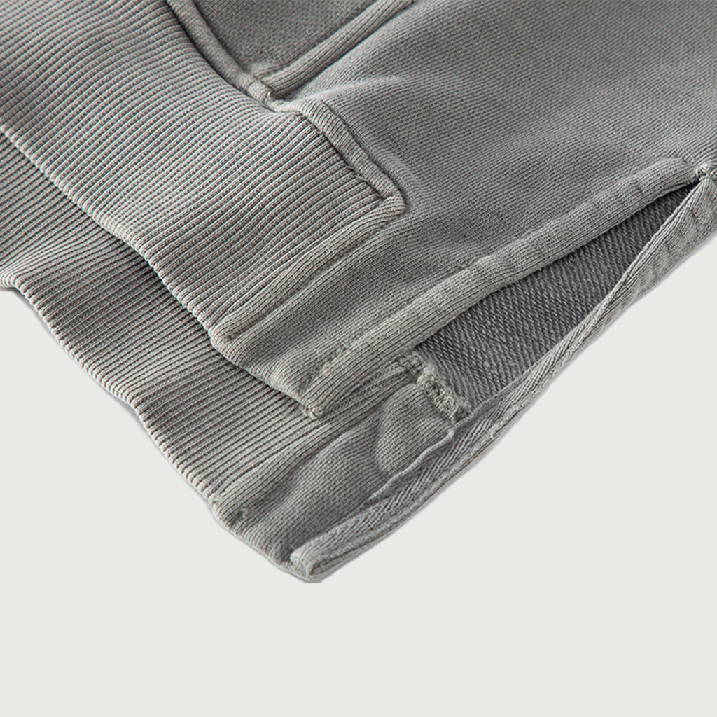 MALTA Heavyweight Washed Turtleneck Hoodie – 380 GSM Cotton | AKMANT