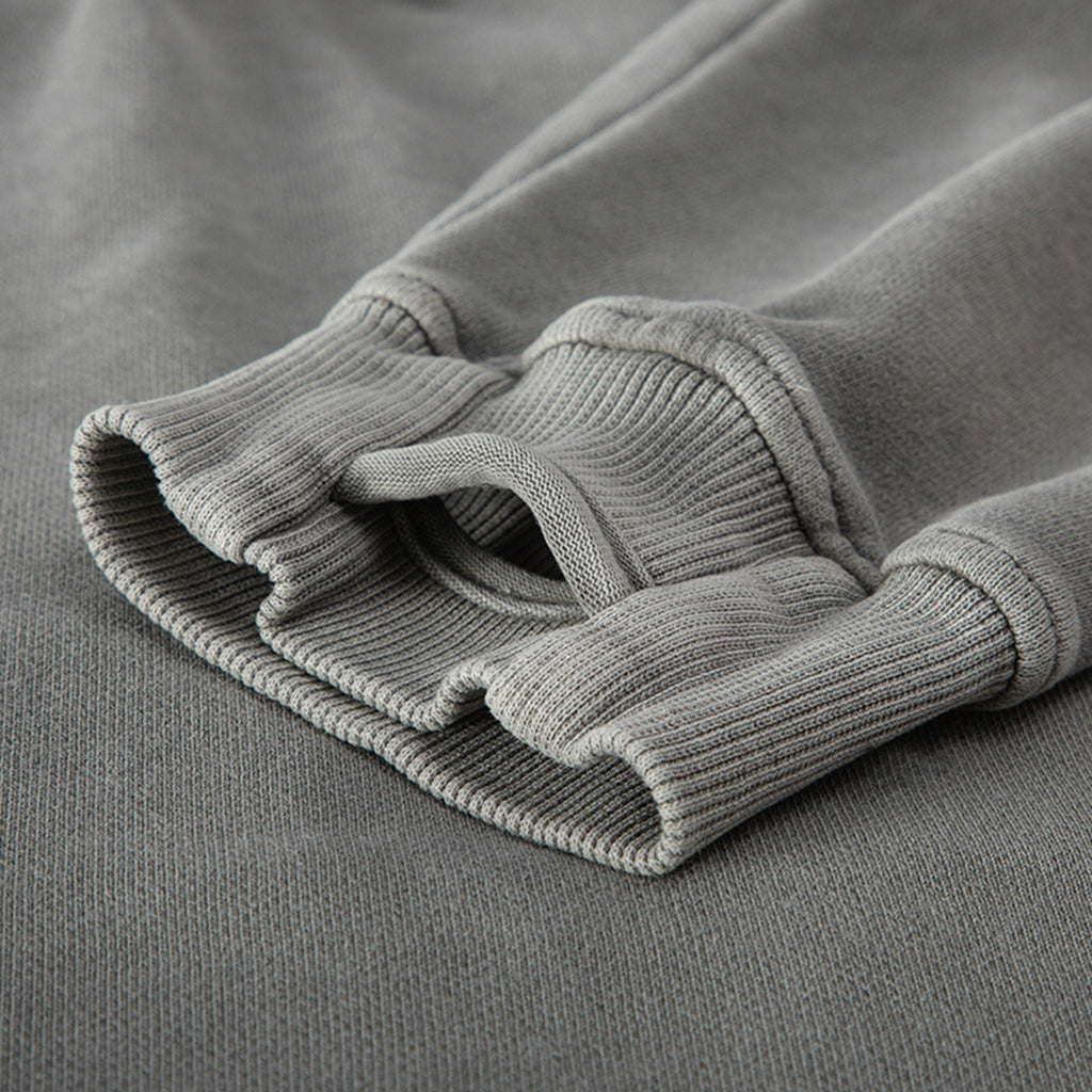MALTA Heavyweight Washed Turtleneck Hoodie – 380 GSM Cotton | AKMANT
