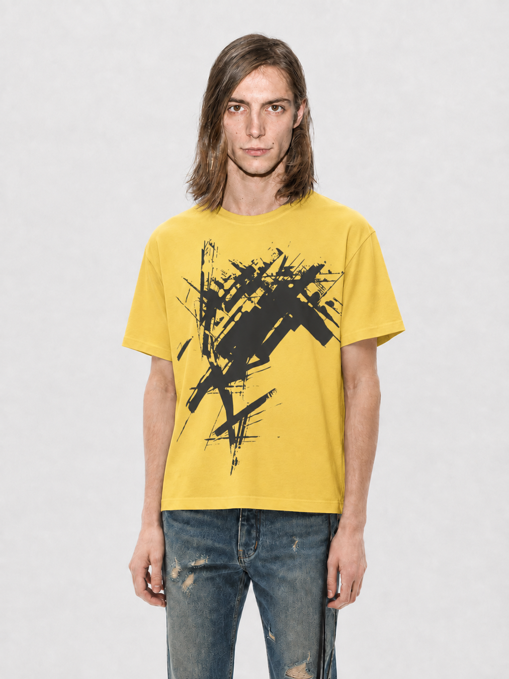 LEVON Abstract Print T-Shirt | AKMANT
