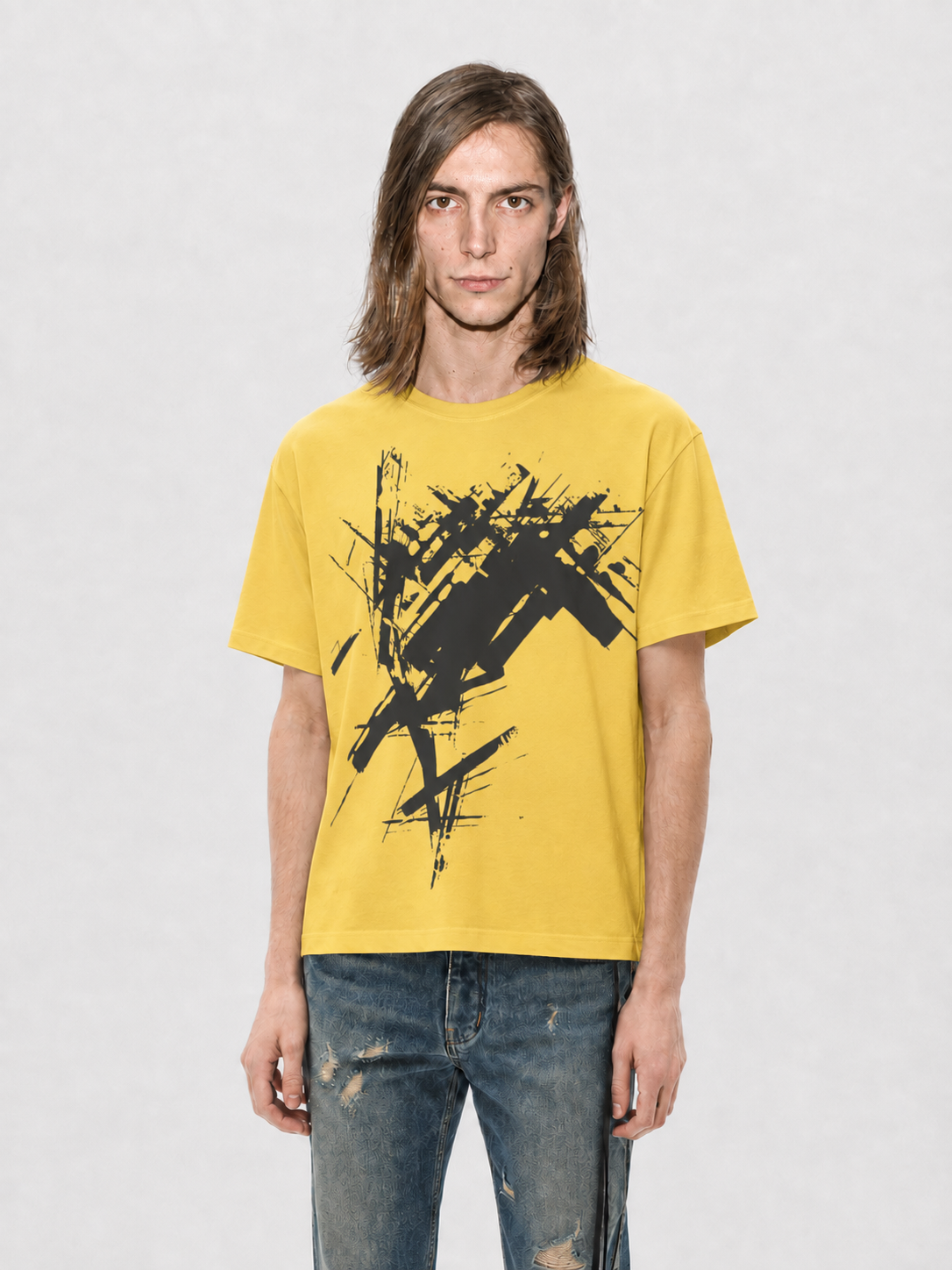 LEVON Abstract Print T-Shirt | AKMANT