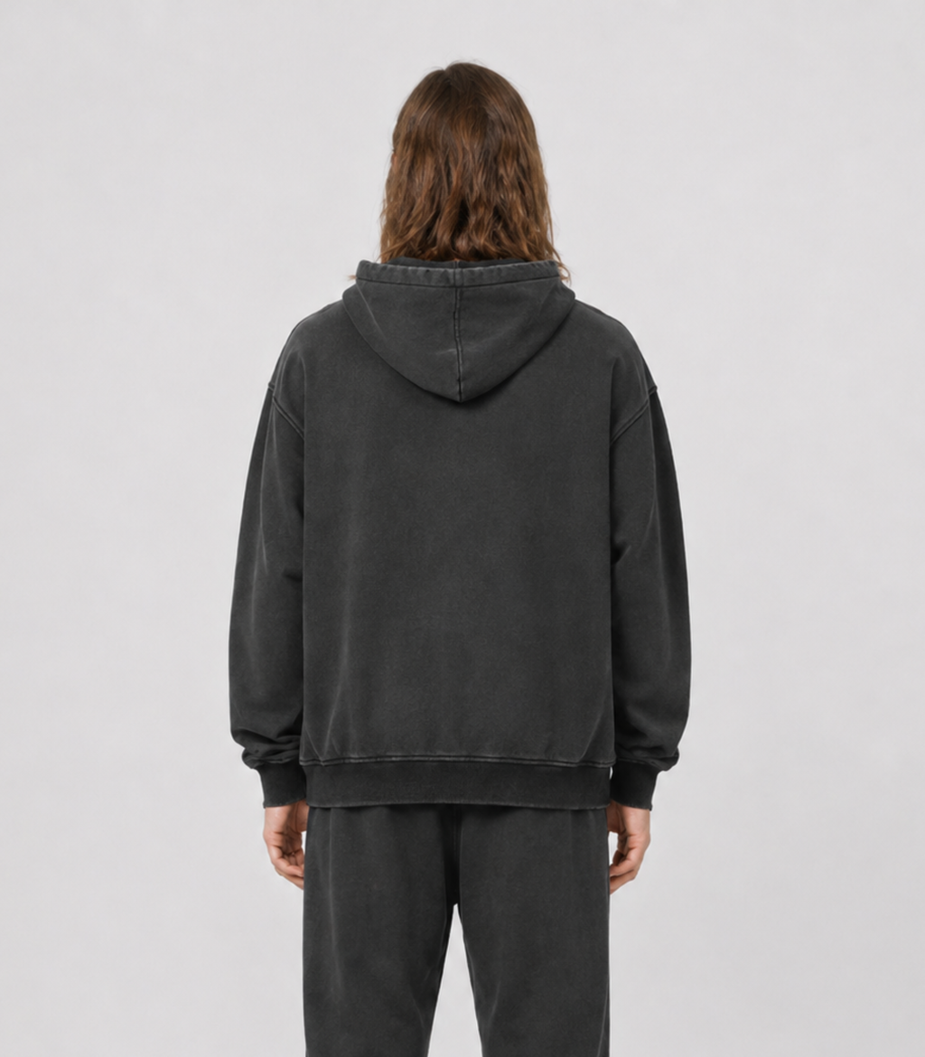 ETHER Heavyweight Washed Cotton Hoodie | AKMANT Essentials