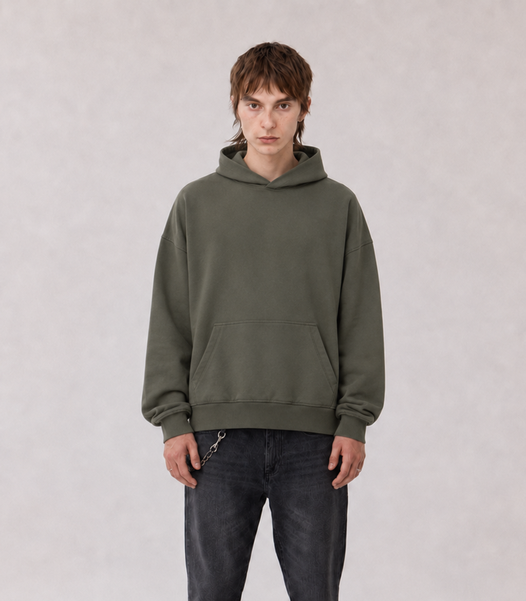 LOOP Heavyweight Boxy Hoodie – 380 GSM Cotton