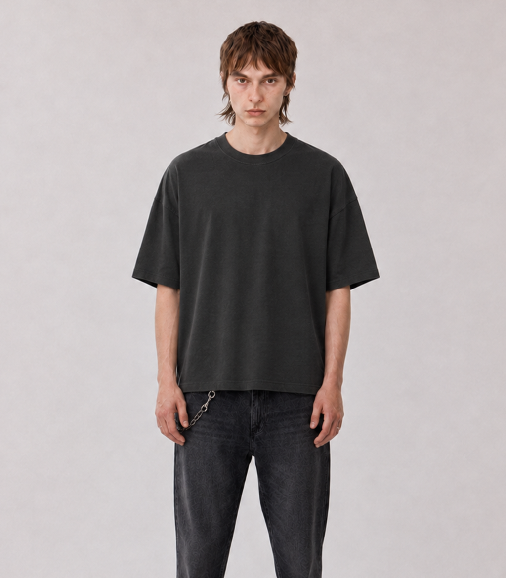 MERCURY Heavyweight Washed Oversized T-Shirt / Essentials / AKMANT