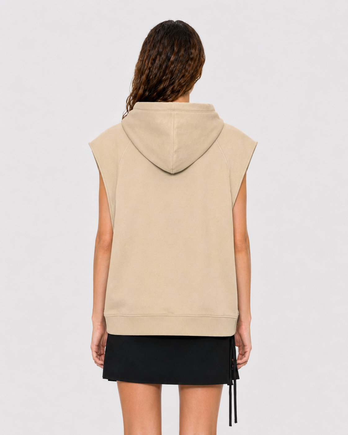NERA Heavyweight Washed Sleeveless Hoodie / Essentials / AKMANT