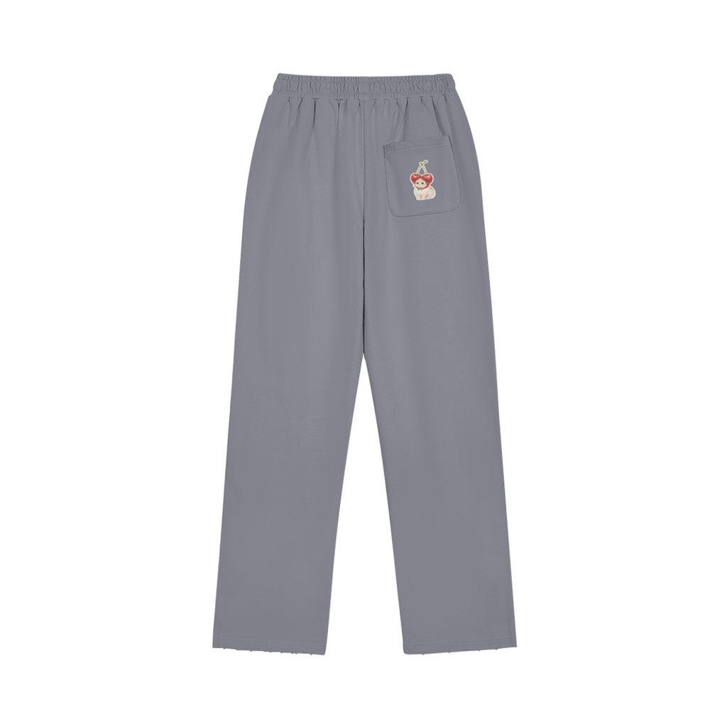 DELICIUS — Women’s Heavyweight Distressed Wide-Leg Sweatpants