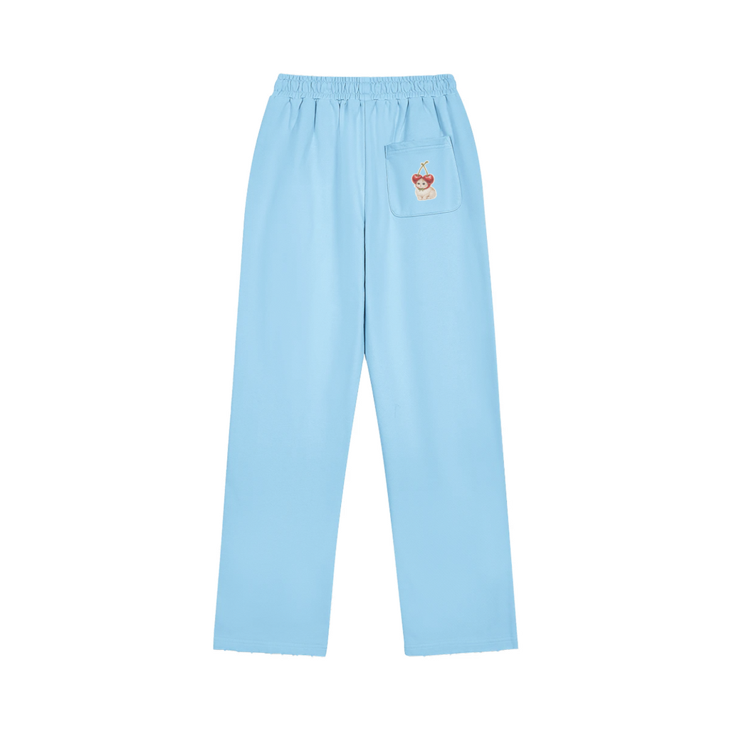 DELICIUS — Women’s Heavyweight Distressed Wide-Leg Sweatpants