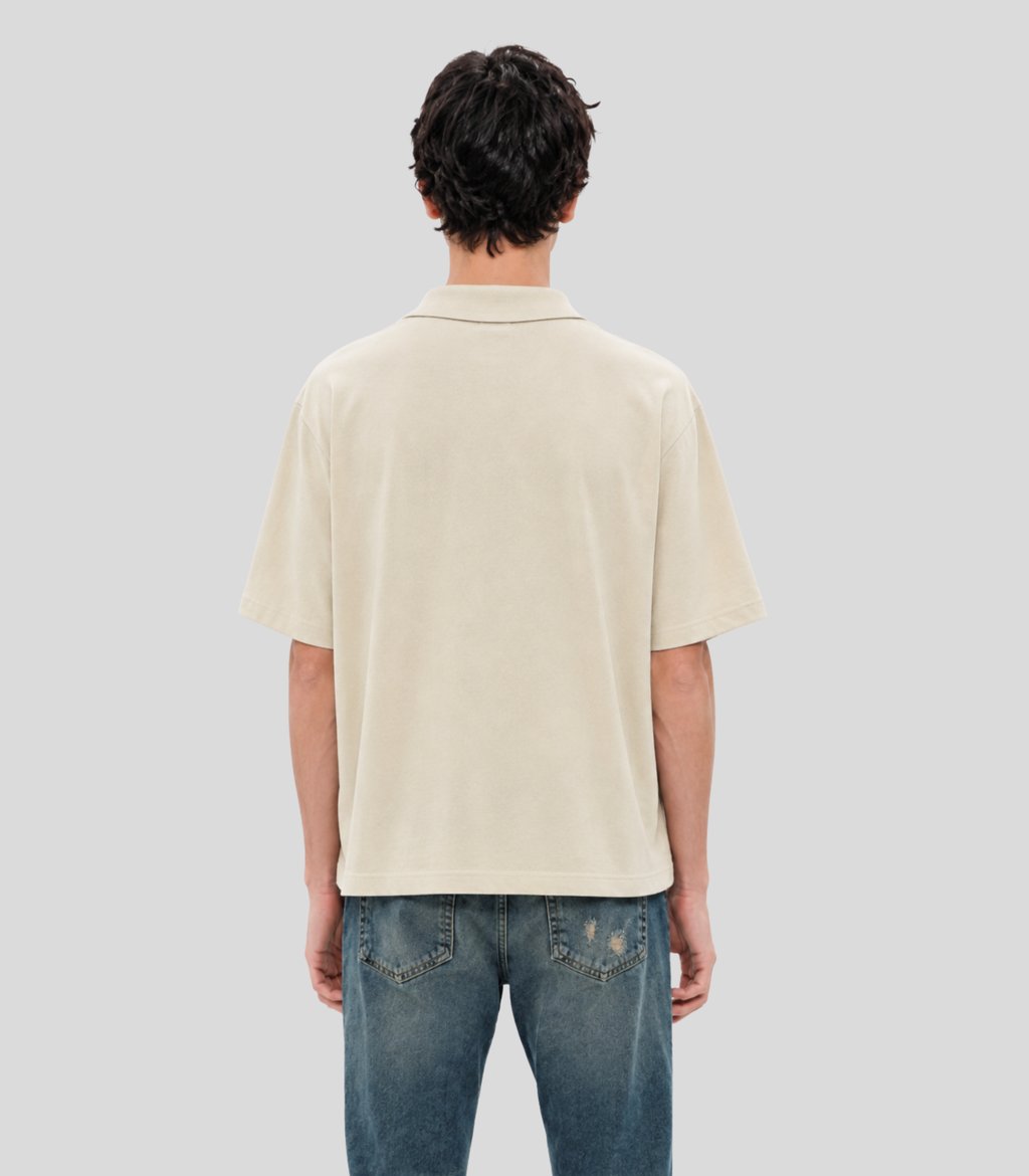 NOVA Oversized Cotton Polo Shirt