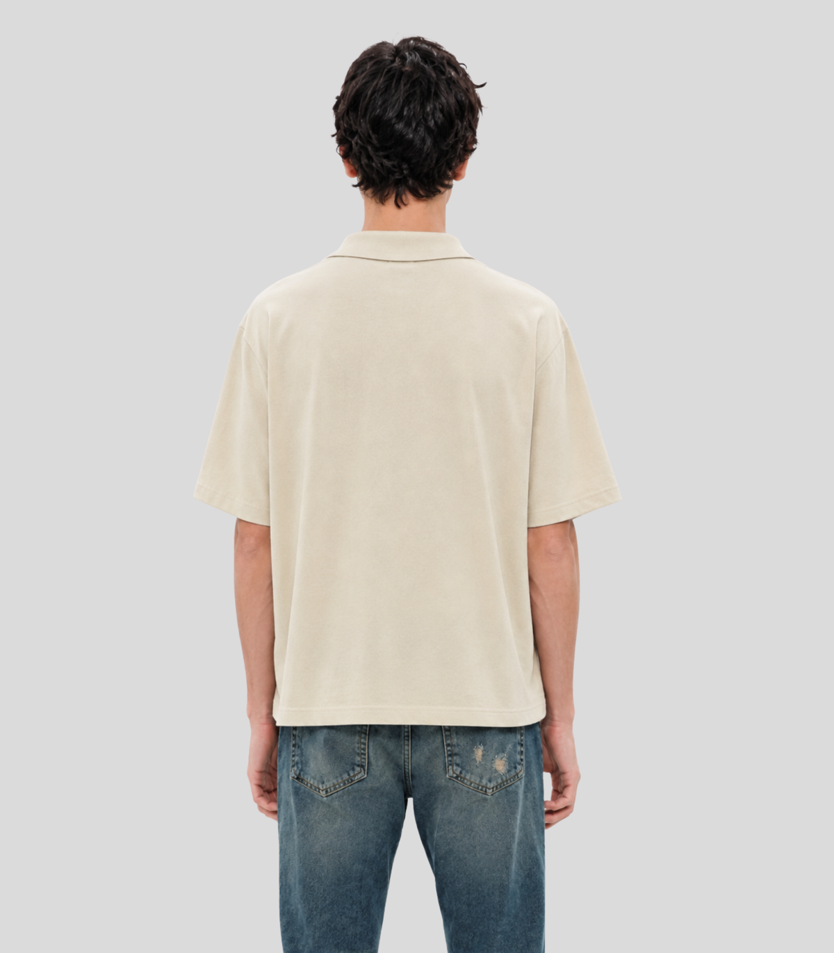 NOVA Oversized Cotton Polo Shirt