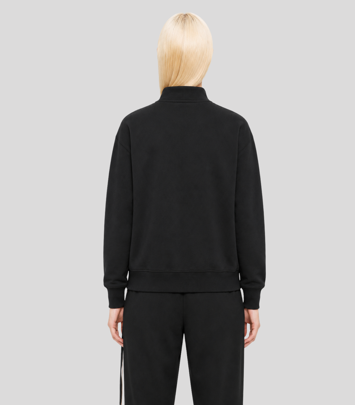 HOLAND Half-Zip Stand Collar Sweatshirt